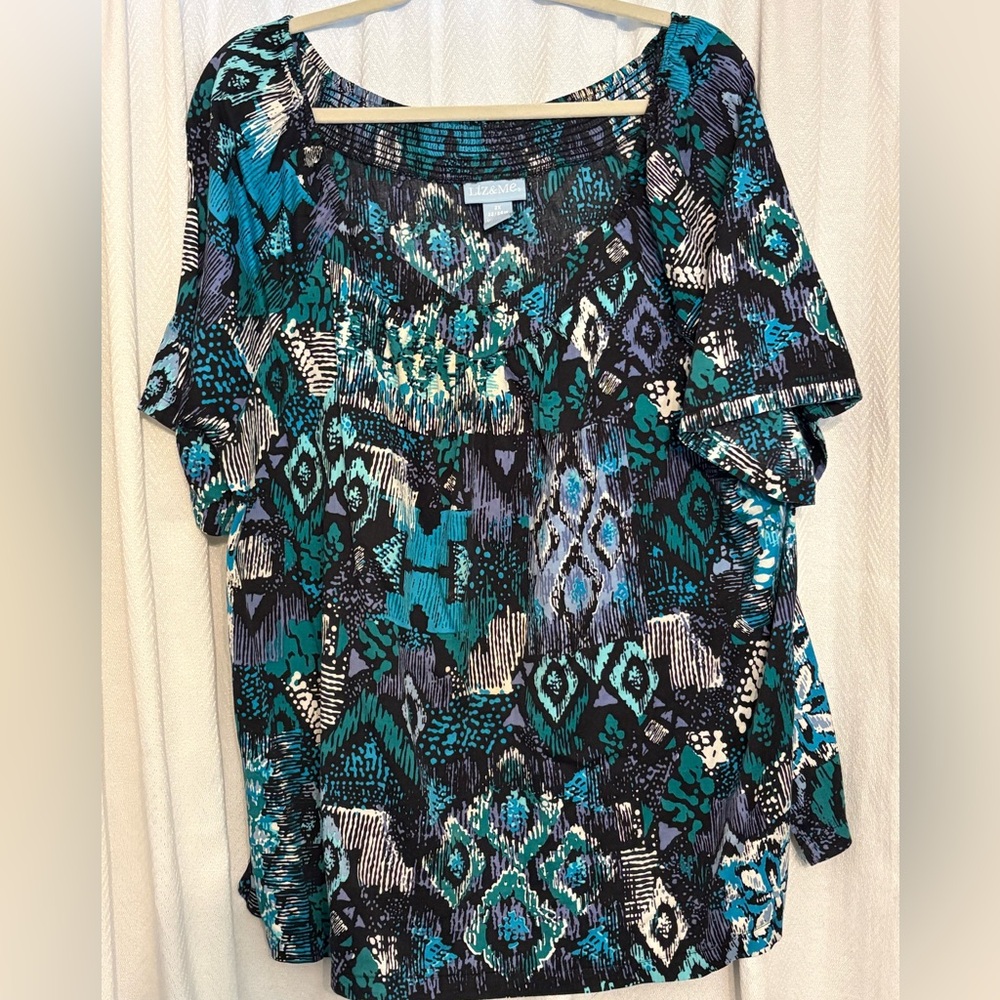 Women's Multicolor Patterned Top